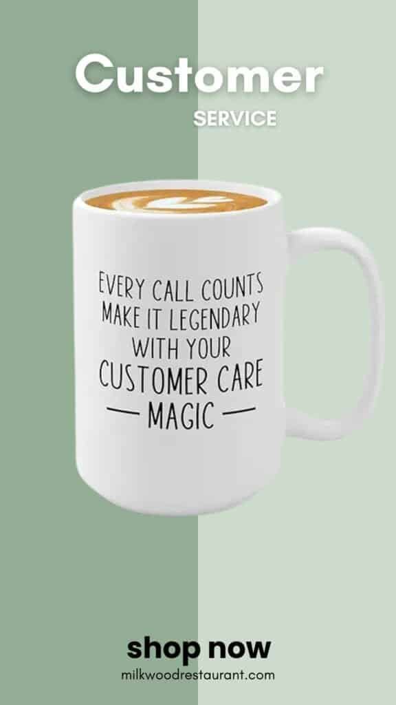 Call center coffee mug 15oz white -every call counts - call center employee gift call center manager gift call center staff gift thank you