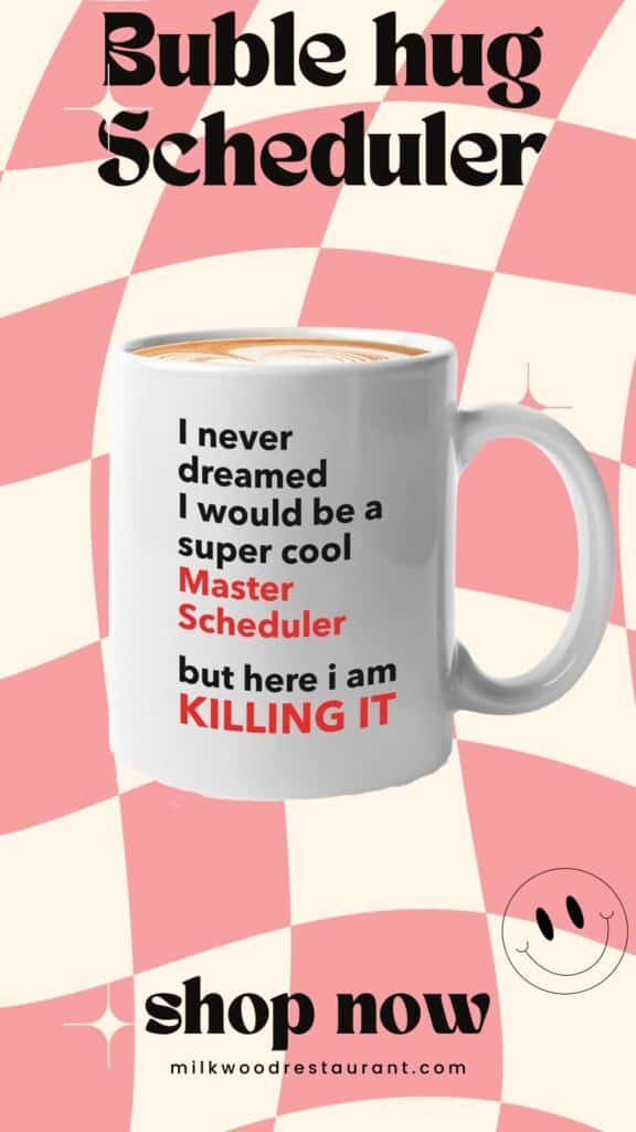 Bubble hugs scheduler coffee mug - donæt mess with - for administrative secretary occupation funny roster 15oz white