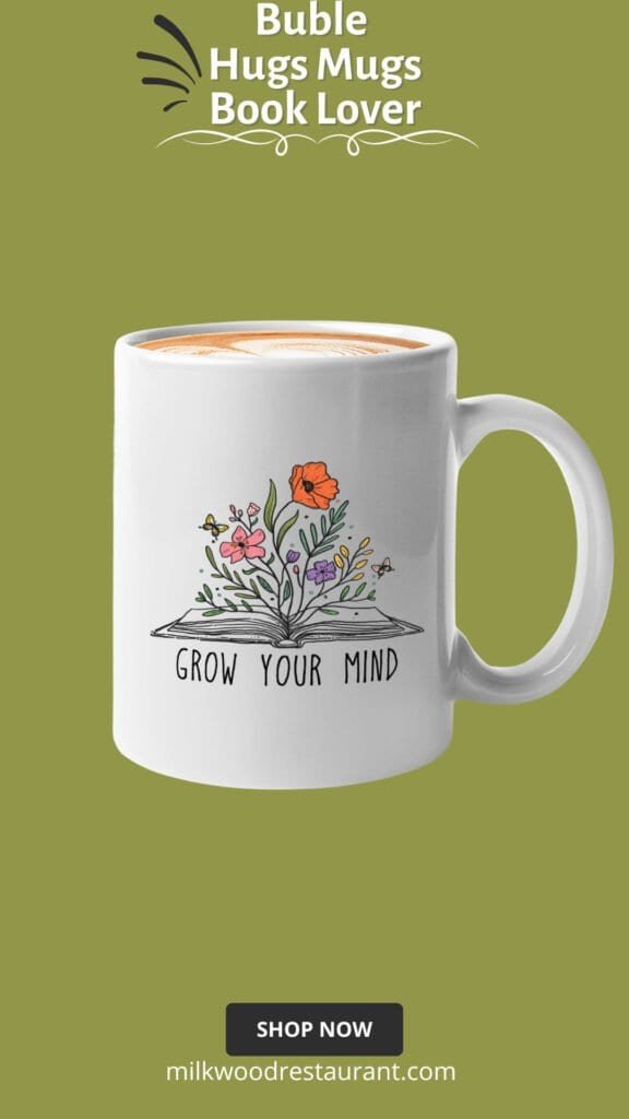 Motivational reader coffee mug 11oz black -grow your mind - birthday gifts for readers bookish gifts for women