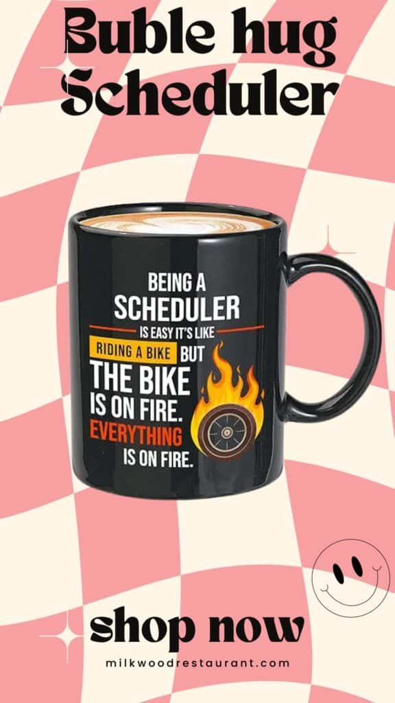 Sarcastic funny coffee mug 11oz black - being a scheduler is easy it's like riding a bike for administrative assistant secretary scheduler unique idea