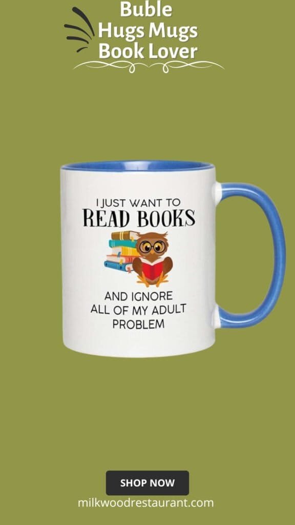 Book lover two tone blue edition coffee mug 11oz - read books - funny book lover reader novelist fiction romance writer favorite library day librarian gift