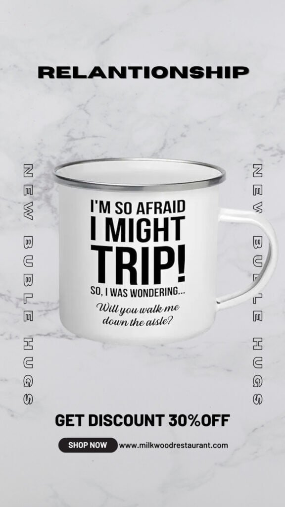 Proposal camper mug white - walk me down the aisle - wedding relationship dad brother step uncle mom giving away to future husband 12oz