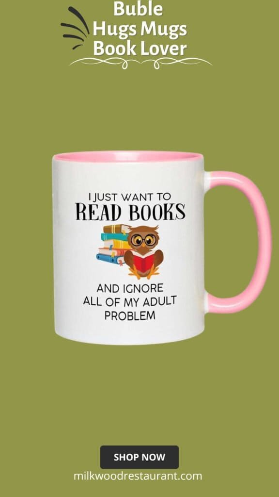 Book lover two tone pink edition coffee mug 11oz - read books - funny book lover reader novelist fiction romance writer favorite library day librarian gift