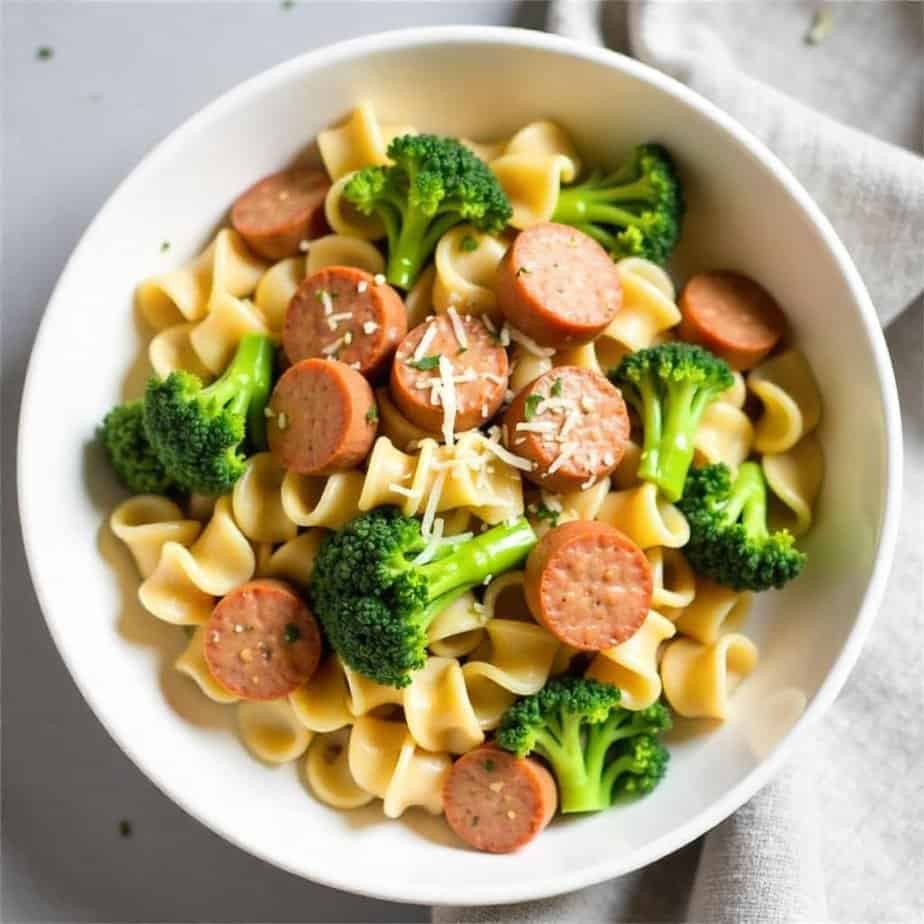 Chicken sausage kale pasta