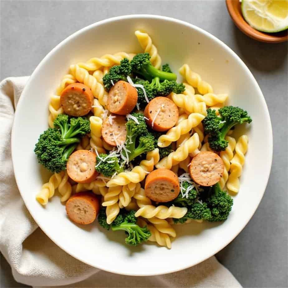 Chicken sausage kale pasta