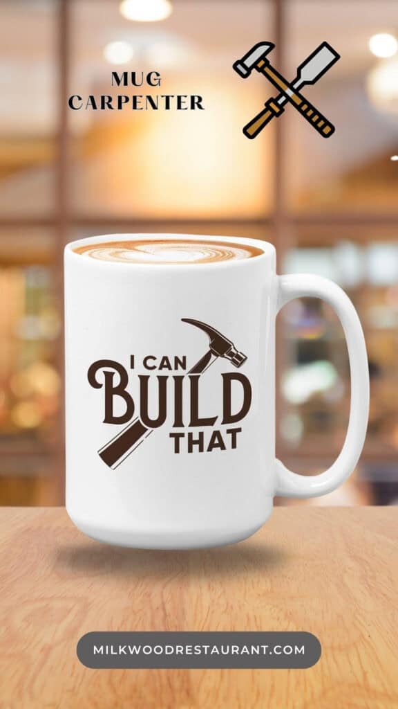 Carpenter Coffee Mug - I Can Build That - Carpentry Men Carpenter 

❤️ IDEAL GIFT FOR FRIENDS --- Our coffee mug is a perfect gift especially if they are coffee lovers. Be it for your brother, sister, mom, dad, grandpa, grandma, best friend, boyfriend, girlfriend, son, daughter, fiance, husband, wife, in laws, cousins, aunts, uncles, boss, coworkers, him or her, you can also give this mug to anyone!
