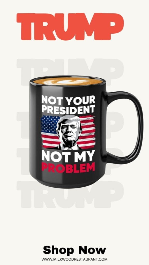 Politics coffee mug 15oz black -not your president - trump supporter republican election usa copa america 2024 patriotic americans political democratic party presidential government