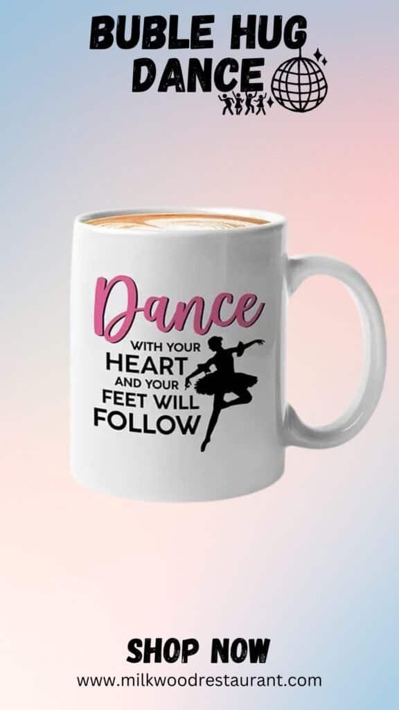 Ballerina mug black 11oz mug white 11oz - dance with your heart - ballerina ballet dancer dancing artist performance arts