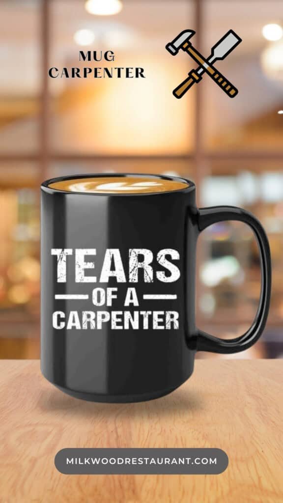 Woodworker Coffee Mug 15oz Black -Tears Of Carpenter - Carpenter Handyman

A PRESENT TO YOUR SOMEONE SPECIAL --- Our woodworking mug is a perfect gift especially if they love taking their morning coffee on the commute or on-the-go. Be it for your brother, sister, mom, dad, grandpa, grandma, best friend, boyfriend, girlfriend, son, daughter, fiance, husband, wife, in laws, cousins, aunts, uncles, boss, coworkers, him or her, you can also give this coffee mug to anyone and see them enjoy their happiness!