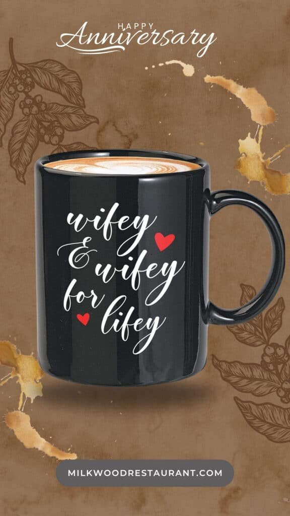 Pride month coffee mug - wifey & wifey for lifey - gay anniversary

note: products with electrical plugs are designed for use in the us. Outlets and voltage differ internationally and this product may require an adapter or converter for use in your destination. Please check compatibility before purchasing.