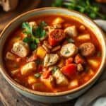 Chicken sausage jambalaya soup