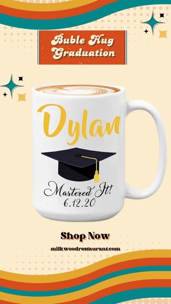 Custom graduation 2021 - graduation cap mug 15oz white as party supplies, graduation decorations, school college