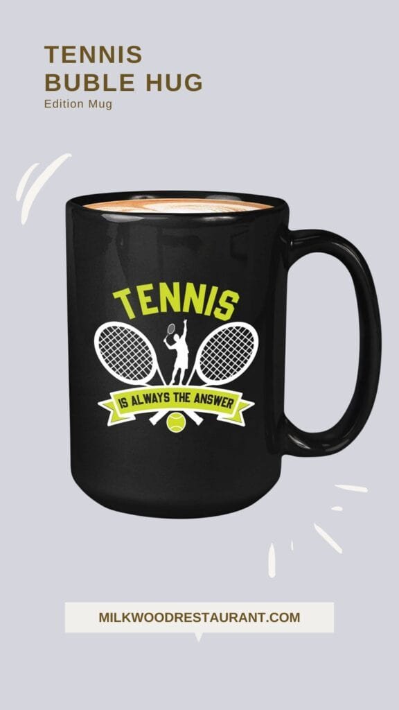 Tennis quote mugs