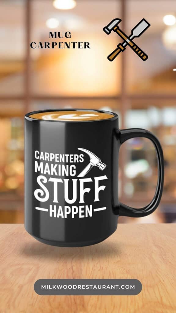 Woodworker Coffee Mug 15oz Black -Carpenters Making Stuff - Carpenter

EXCLUSIVE DESIGN CABINET MAKER COFFEE MUG --- There’s no better combination than having your beverages with this novelty mug that describes who you are. Our mug is exclusively designed by professional designer to fulfill your need and a great choice to hold your beverages hot or cold for hours. No more using disposable coffee cups!