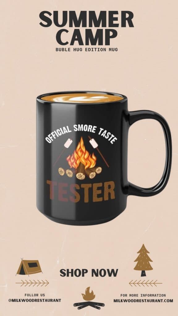 Campfire Coffee Mug 15oz Black -Star Gazin Fire Blazin - Hiker Adventurer Backpacker Climber Camper RV Camping Campervan Nature Lover Rockclimber