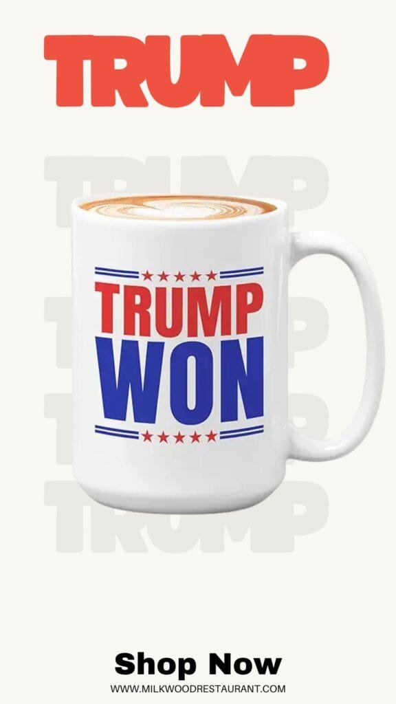 Politics coffee mug - trump won - politicians presidential election 2024 candidate campaign supporter vote republicans 15oz white