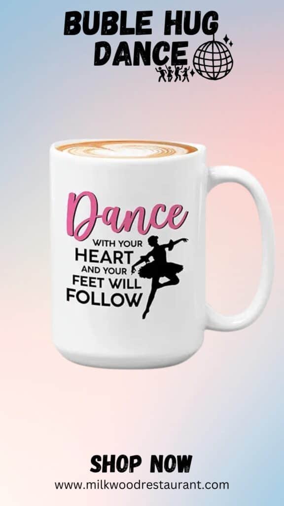 Ballerina mug black 11oz mug white 15oz - dance with your heart - ballerina ballet dancer dancing artist performance arts