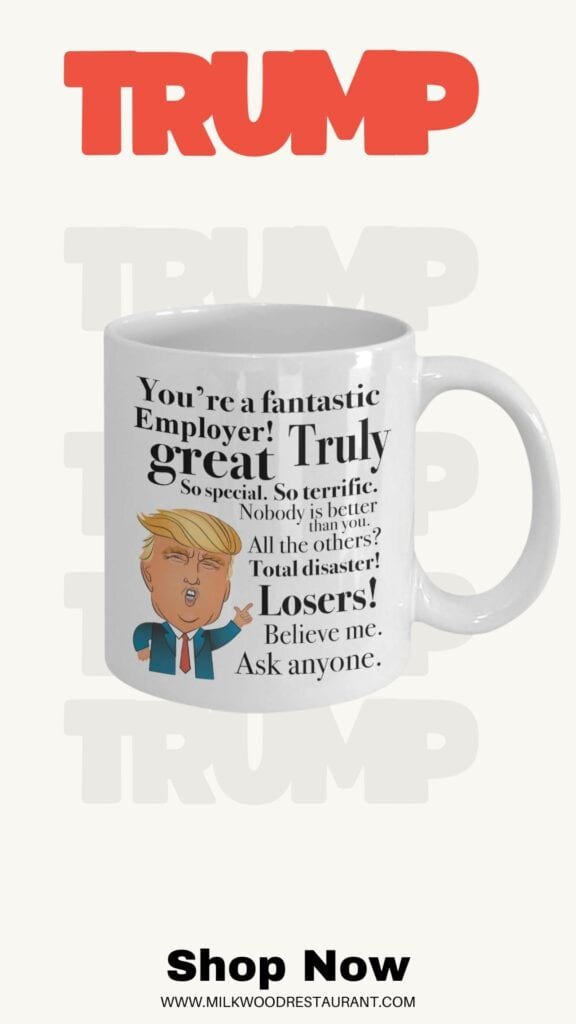 Donald trump coffee mug - 11 oz tea cup s for employer boss entrepreneur manager present president conservative republican