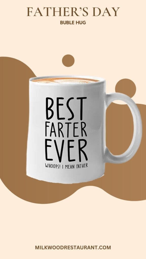 Bubble hugs best farter ever mug 11oz white - dad's birthday coffee mug, father day mug - dad jokes funny from daughter son family father uncle