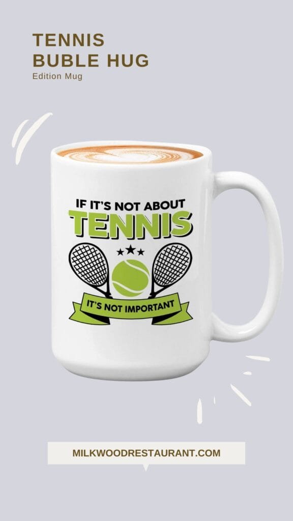 Tennis quote mugs