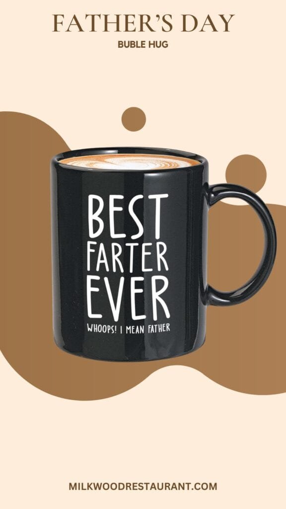 Bubble hugs best farter ever mug 11oz white - dad's birthday coffee mug, father day mug - dad jokes funny from daughter son family father uncle