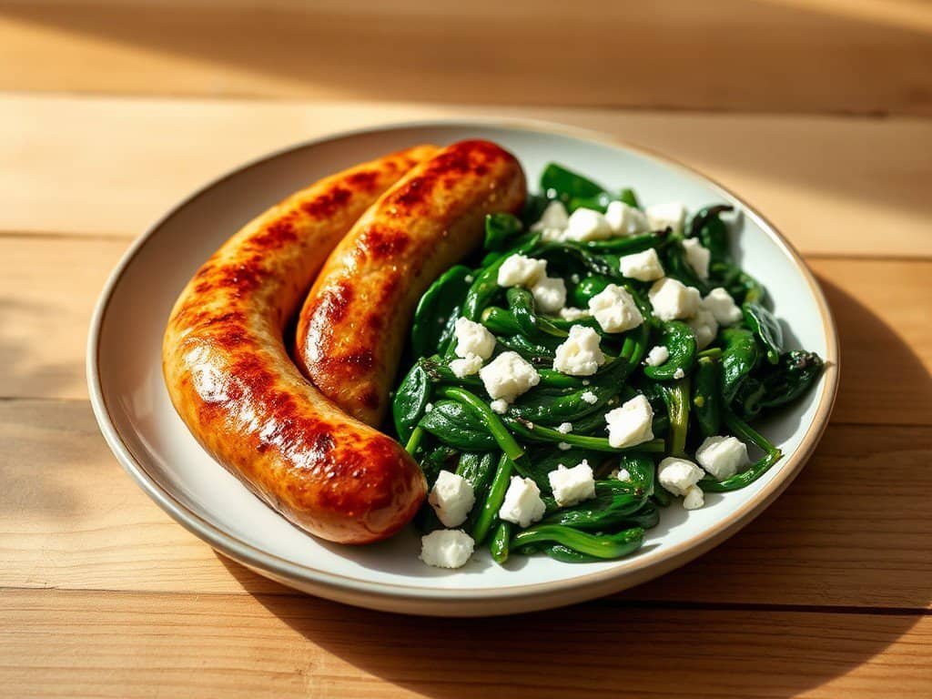 A plate of food on a table