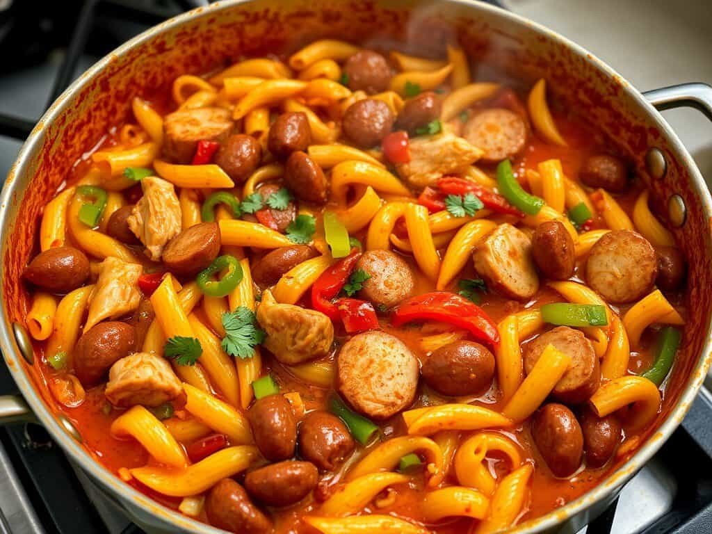 Chicken sausage jambalaya pasta