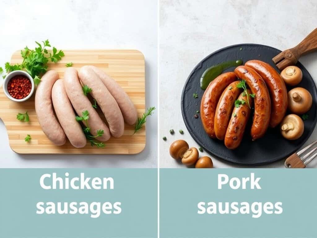 Chicken sausage vs pork sausage nutrition