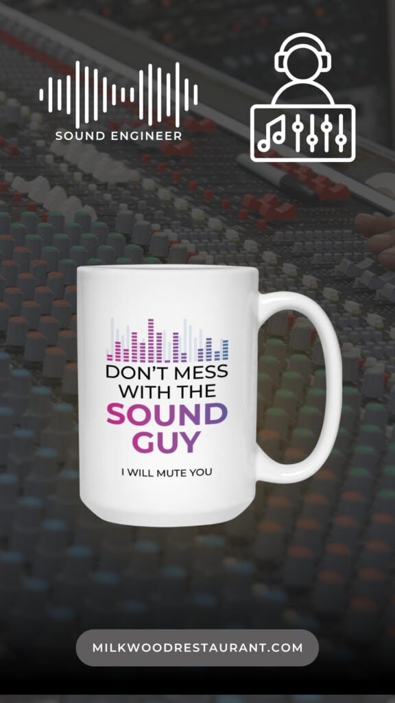 A present to your someone special --- our funny sound guy mug is a perfect gift especially if they love taking their morning coffee on the commute or on-the-go. Be it for your brother, sister, mom, dad, grandpa, grandma, best friend, boyfriend, girlfriend, son, daughter, fiance, husband, wife, in laws, cousins, aunts, uncles, boss, coworkers, him or her, you can also give this coffee mug to anyone and see them enjoy their happiness!