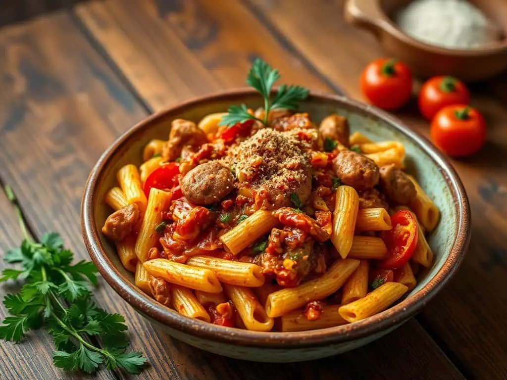 Chicken sausage jambalaya pasta