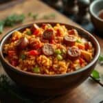 Chicken sausage jambalaya slow cooker