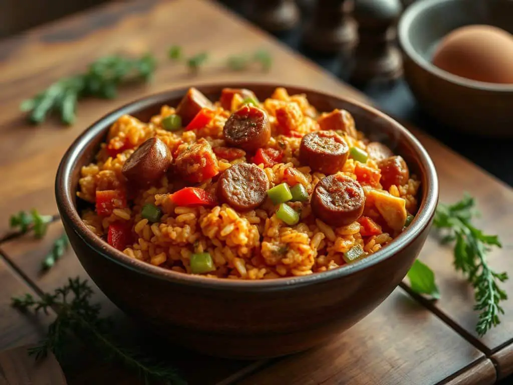 Chicken sausage jambalaya slow cooker