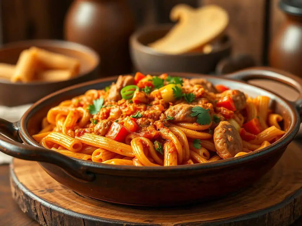 Chicken sausage jambalaya pasta
