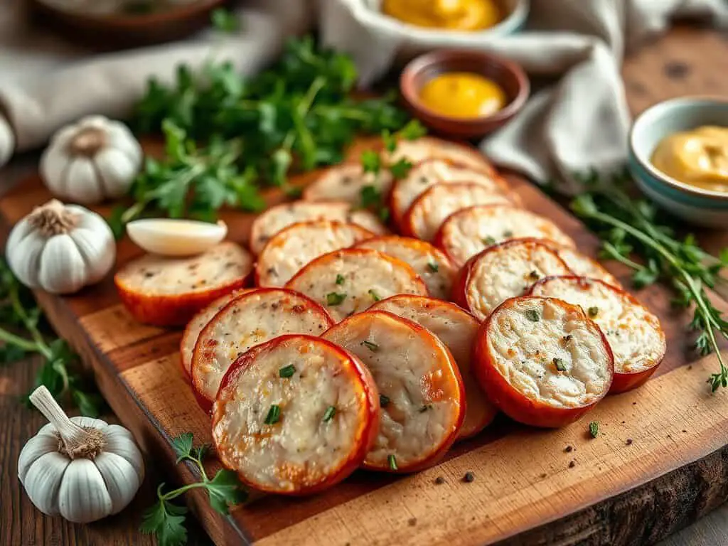 Sabatino's sausage chicken garlic sausage pork free