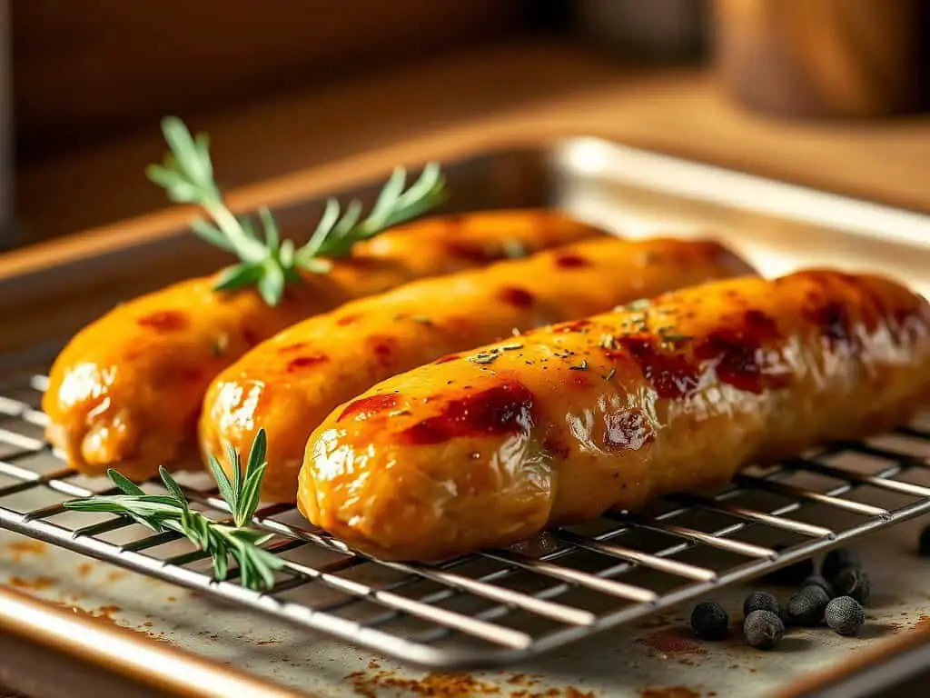 How long to cook chicken sausage in oven at 425