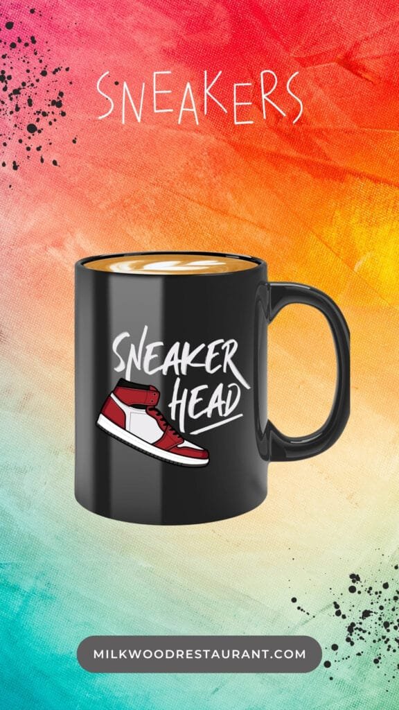 Irreplaceable collector mug for a busy everyday life --- keeps drinks tasty! Our culture coffee mug can withstand low to high temperature. This sneakerhead coffee mug has outstanding print quality that will last a long time. We design our slippers mug with your comfortability in mind!