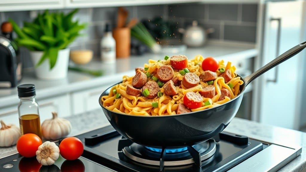 Chicken Sausage Cajun Pasta