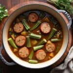 Chicken Sausage and Okra Stew