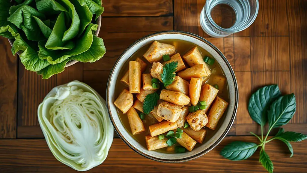 Chicken Sausage and Cabbage