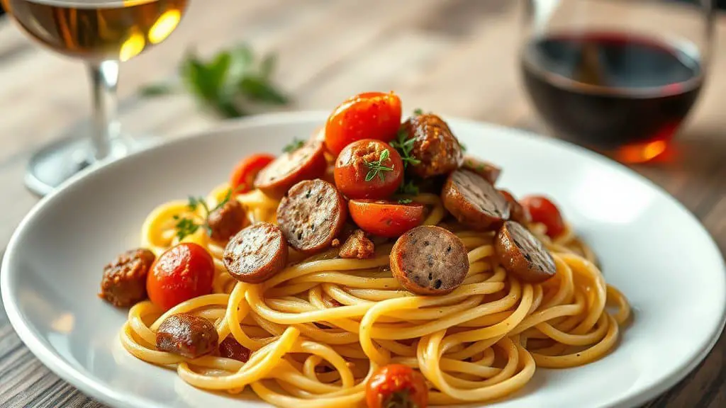 Chicken Sausage Cajun Pasta