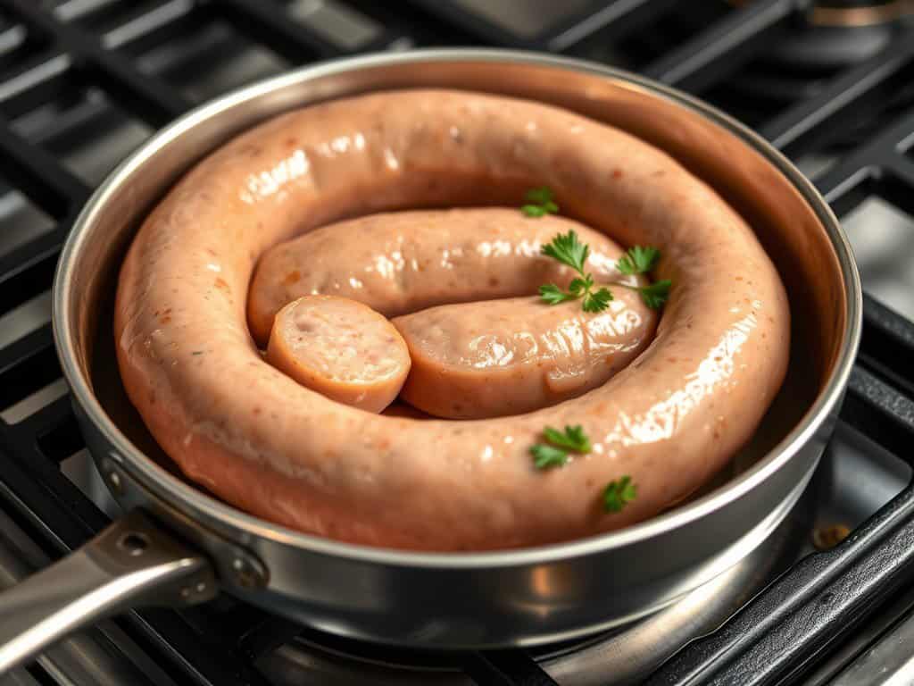 How to cook raw chicken sausage on stove