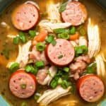 Chicken sausage gumbo soup