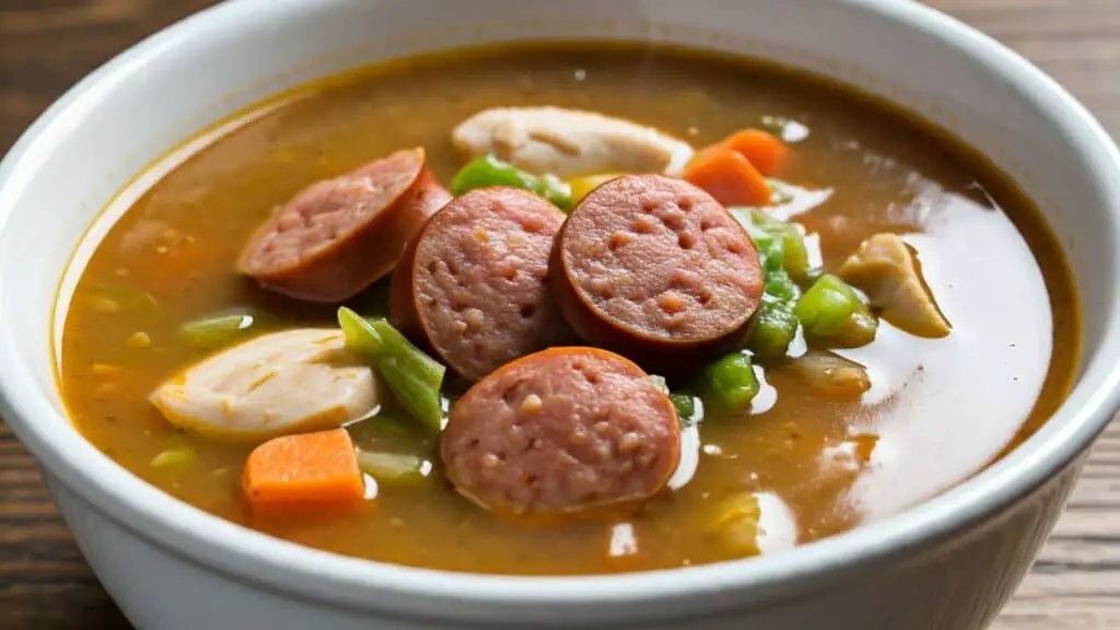 Chicken sausage gumbo