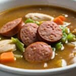 Chicken sausage gumbo