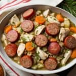 Chicken and Sausage Dressing
