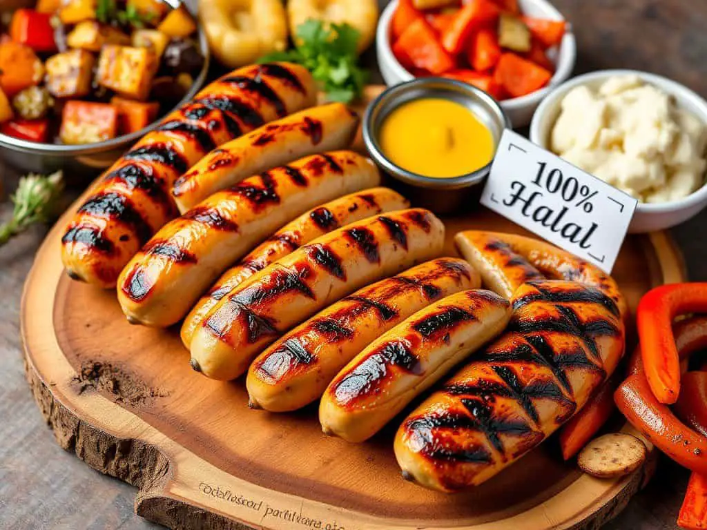 Chicken sausage halal