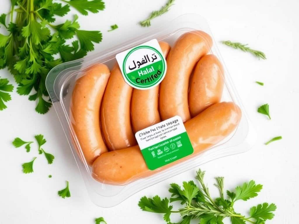 Chicken sausage halal