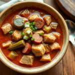 Chicken and sausage gumbo without roux