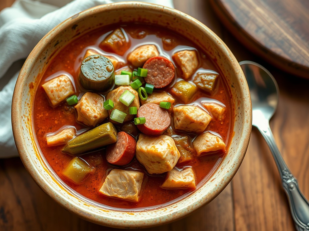 Chicken and sausage gumbo without roux