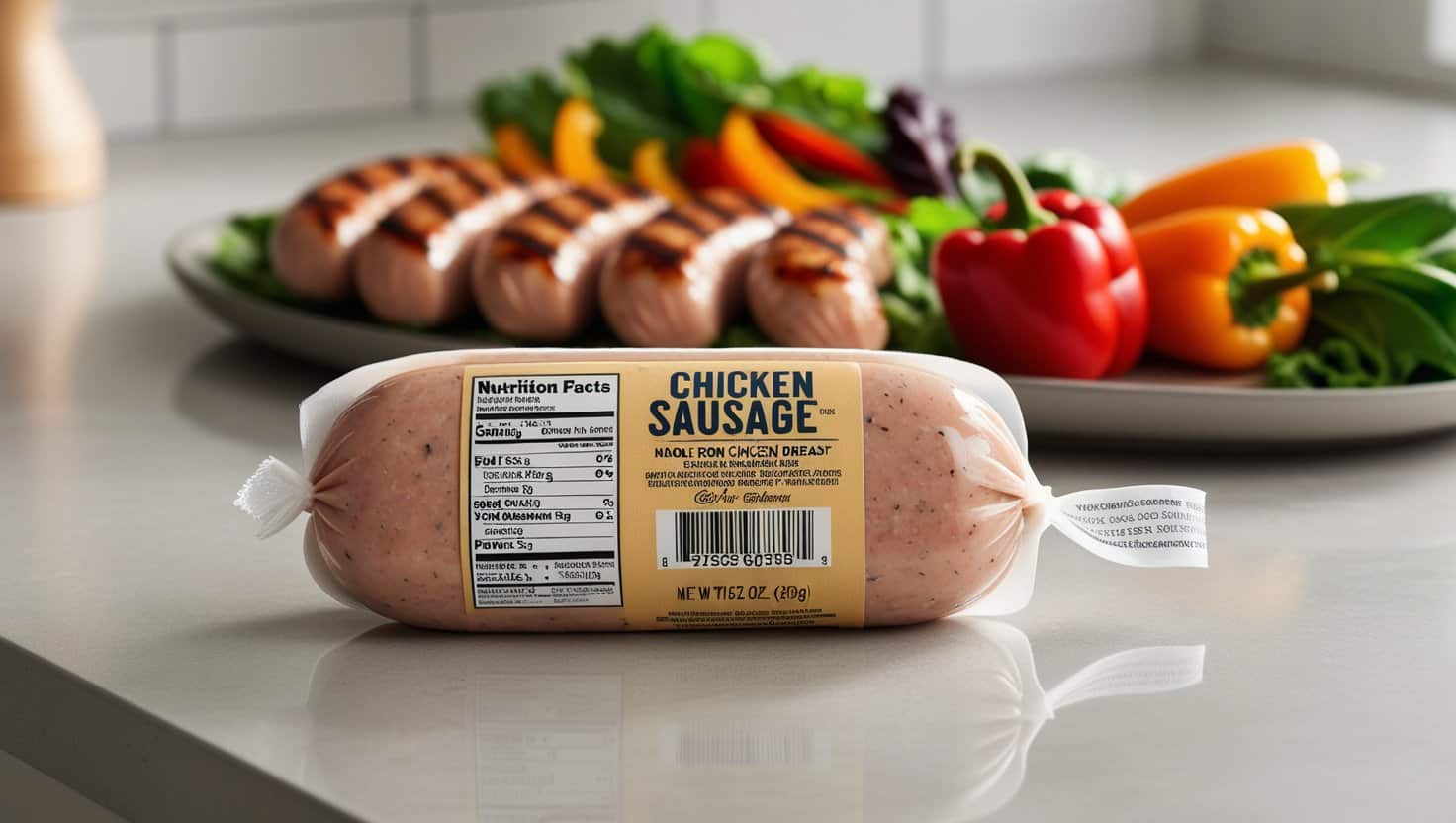 chicken sausage fat content